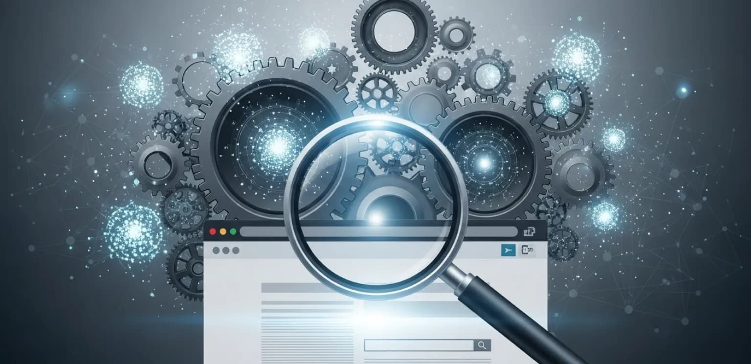 Search ranking factors visualized as interconnected signals guiding SEO performance